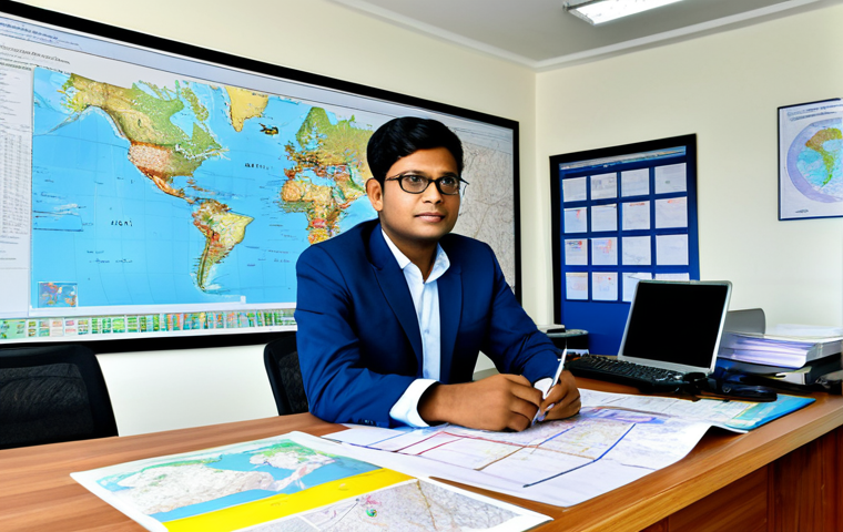 **

"A professional geographer, fully clothed in appropriate attire, working with GIS software at a modern office desk, surrounded by maps and data visualizations. Safe for work, appropriate content, professional, perfect anatomy, natural proportions, family-friendly. Focused on the intersection of geography and technology in Bangladesh, emphasizing career opportunities for young Bengalis."

**